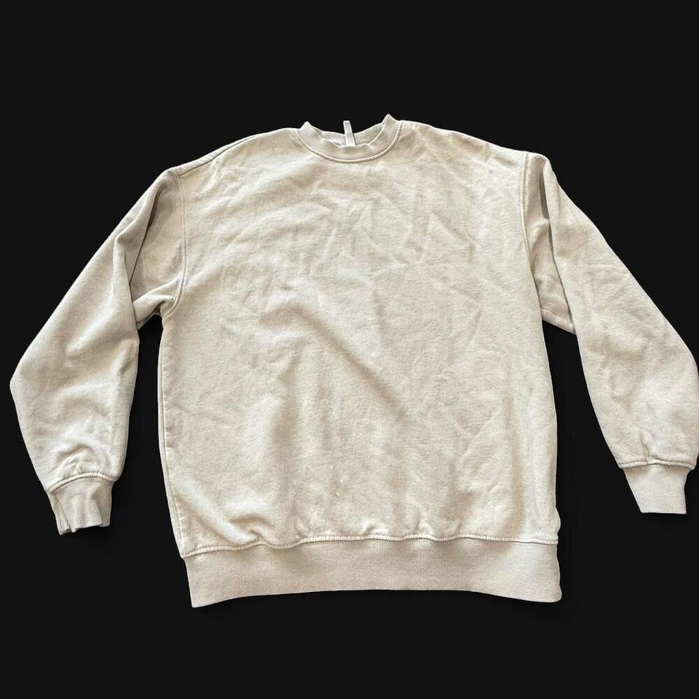 Hm grey cream crewneck sweatshirt